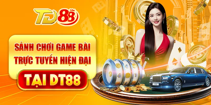 Sảnh chơi game bài trực tuyến hiện đại tại TD88